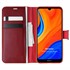 Microsonic Huawei Y6S Kılıf Delux Leather Wallet Kırmızı 1