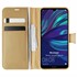 Microsonic Huawei Y7 2019 Kılıf Delux Leather Wallet Gold 1