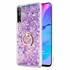 Microsonic Huawei P Smart S Kılıf Glitter Liquid Holder Mor 1