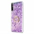 Microsonic Huawei P Smart S Kılıf Glitter Liquid Holder Mor 2