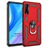 Microsonic Huawei Y9S Kılıf Military Ring Holder Kırmızı 1