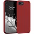 Microsonic Matte Silicone Apple iPhone 16e Kılıf Kırmızı 1