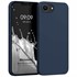 Microsonic Matte Silicone Apple iPhone 16e Kılıf Lacivert 1
