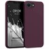 Microsonic Matte Silicone Apple iPhone 16e Kılıf Mor 1
