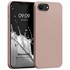 Microsonic Matte Silicone Apple iPhone 16e Kılıf Rose Gold 1