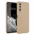 Microsonic Matte Silicone TECNO Camon 18P Kılıf Gold 1
