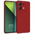 Microsonic Matte Silicone Xiaomi Poco X6 5G Kılıf Kırmızı 1
