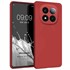 Microsonic Matte Silicone Xiaomi Redmi Note 14 Pro 4G Kılıf Kırmızı 1
