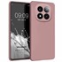 Microsonic Matte Silicone Xiaomi Redmi Note 14 Pro 4G Kılıf Rose Gold 1