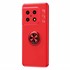 Microsonic OnePlus 10 Pro Kılıf Kickstand Ring Holder Kırmızı 2