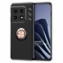 Microsonic OnePlus 10 Pro Kılıf Kickstand Ring Holder Siyah Rose 1