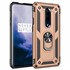 Microsonic OnePlus 7 Pro Kılıf Military Ring Holder Gold 1