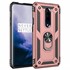 Microsonic OnePlus 7 Pro Kılıf Military Ring Holder Rose Gold 1