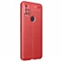 Microsonic OnePlus Nord N10 5G Kılıf Deri Dokulu Silikon Kırmızı 2