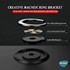 Microsonic OnePlus Nord N10 5G Kılıf Kickstand Ring Holder Siyah 7