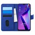 Microsonic Oppo A12 Kılıf Fabric Book Wallet Lacivert 1