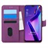 Microsonic Oppo A12 Kılıf Fabric Book Wallet Mor 1