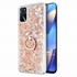 Microsonic Oppo A16 Kılıf Glitter Liquid Holder Gold 1