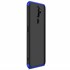 Microsonic Oppo A5 2020 Kılıf Double Dip 360 Protective Siyah Mavi 2