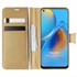 Microsonic Oppo A74 4G Kılıf Delux Leather Wallet Gold 1