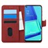 Microsonic Oppo A92 Kılıf Fabric Book Wallet Kırmızı 1