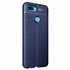 Microsonic Oppo F9 F9 Pro Kılıf Deri Dokulu Silikon Lacivert 2