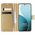 Microsonic Oppo Reno 14F 5G Kılıf Delux Leather Wallet Gold 1