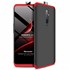 Microsonic Oppo Reno 2Z Kılıf Double Dip 360 Protective Siyah Kırmızı 1