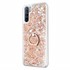 Microsonic Oppo A91 Kılıf Glitter Liquid Holder Gold 2