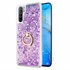 Microsonic Oppo A91 Kılıf Glitter Liquid Holder Mor 1