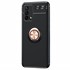Microsonic Oppo A74 4G Kılıf Kickstand Ring Holder Siyah Rose 2