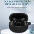 Microsonic QCY MeloBuds Pro Kılıf Askılı Mat Silikon Siyah 2