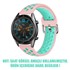 Microsonic Huawei Watch GT3 46mm Rainbow Sport Band Kordon Açık Pembe Turkuaz 2