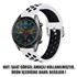 Microsonic Huawei Watch GT3 46mm Rainbow Sport Band Kordon Beyaz Siyah 2