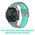 Microsonic Huawei Watch GT3 46mm Rainbow Sport Band Kordon Koyu Gri Turkuaz 2