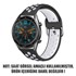 Microsonic Realme Watch S Pro Rainbow Sport Band Kordon Siyah Beyaz 2