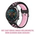 Microsonic Realme Watch S Pro Rainbow Sport Band Kordon Siyah Pembe 2