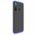 Microsonic Realme 5 Kılıf Double Dip 360 Protective Siyah Mavi 2