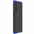 Microsonic Realme 6 Pro Kılıf Double Dip 360 Protective Siyah Mavi 2