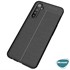 Microsonic Realme 6i Kılıf Deri Dokulu Silikon Siyah 3