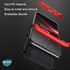 Microsonic Realme 7 Kılıf Double Dip 360 Protective Siyah Kırmızı 3
