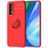 Microsonic Realme 7 Kılıf Kickstand Ring Holder Kırmızı 1