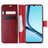 Microsonic Realme Note 50 Kılıf Delux Leather Wallet Kırmızı 1