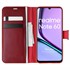 Microsonic Realme Note 60 Kılıf Delux Leather Wallet Kırmızı 1