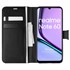 Microsonic Realme Note 60 Kılıf Delux Leather Wallet Siyah 1