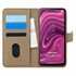 Microsonic Reeder P13 Blue Plus 2022 Kılıf Fabric Book Wallet Gold 1