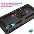 Microsonic Samsung Galaxy A02 Kılıf Military Ring Holder Kırmızı 3