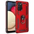 Microsonic Samsung Galaxy A02s Kılıf Military Ring Holder Kırmızı 1