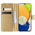 Microsonic Samsung Galaxy A03 Kılıf Delux Leather Wallet Gold 1
