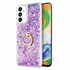 Microsonic Samsung Galaxy A04S Kılıf Glitter Liquid Holder Mor 1